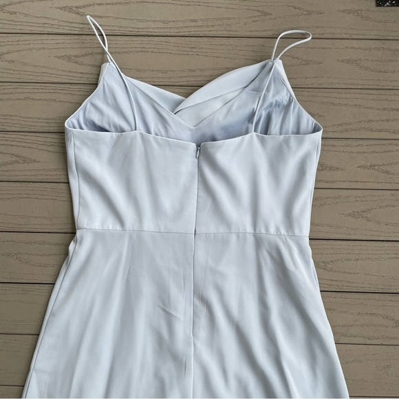 Adrianna Papell Elegant Maxi Dress Baby Blue Bridesmaid Flowy 8 - Picture 8 of 14